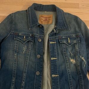 SUTTERS Denim Jacket with Distressed Details